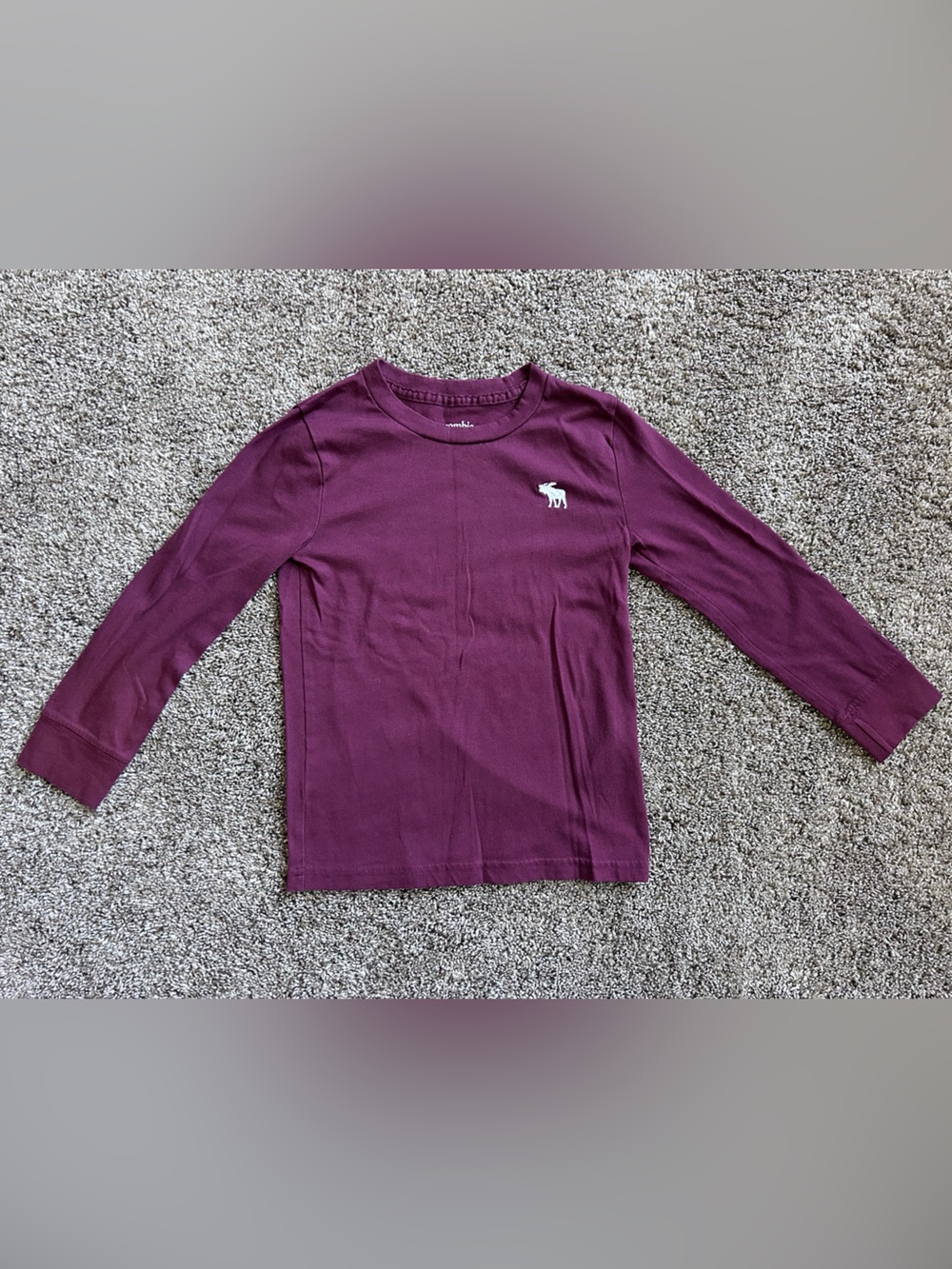 abercrombie kids Long Sleeve Tee in Maroon
